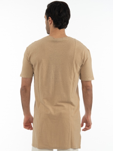 LA HAINE T-shirt 3J KREPT Beige LA HAINE - 2