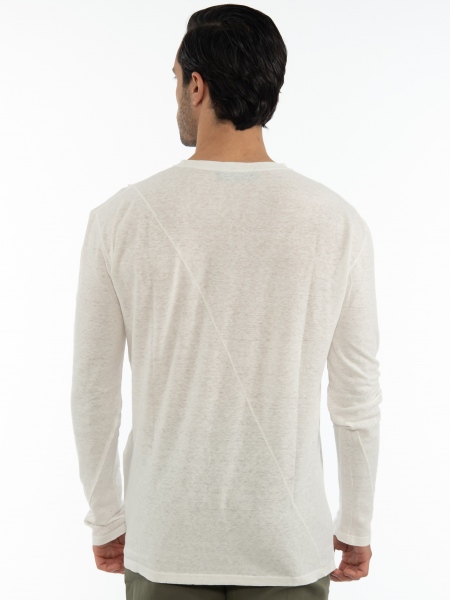 LA HAINE Μπλούζα 3J KONAN Λευκό LA HAINE - 2