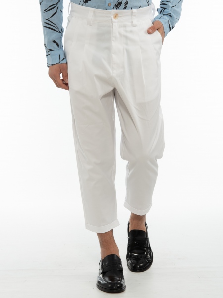 19 ATHENS Chino Trousers K22-1074 White NINETEEN - 1