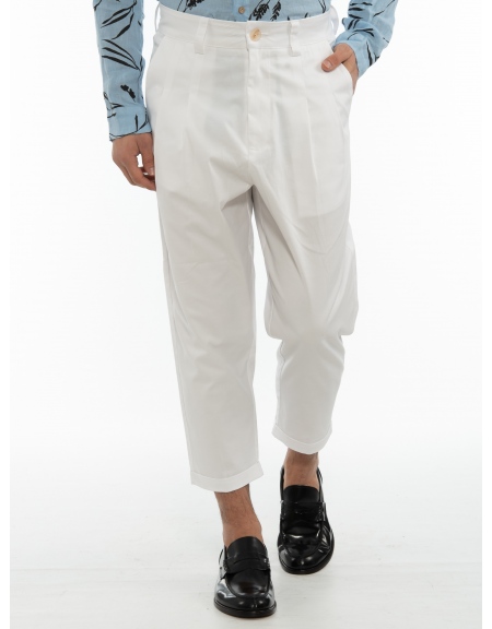 19 ATHENS Chino Παντελόνι K22-1074 Λευκό NINETEEN - 8