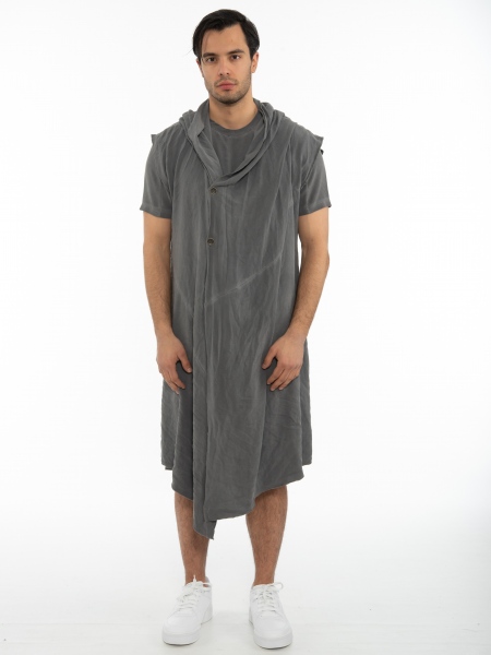 LA HAINE Sleeveless cardigan 3J CRUMZ Gray LA HAINE - 1