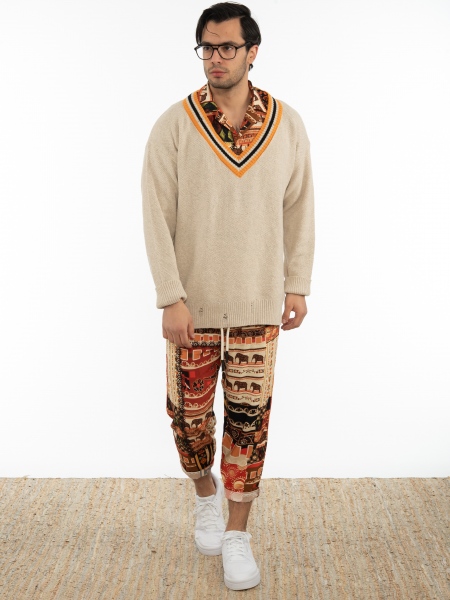 XAGON MAN Κοντομάνικο Πουκάμισο 2PGREE4 Εμπριμέ - Καφέ XAGON MAN - 6