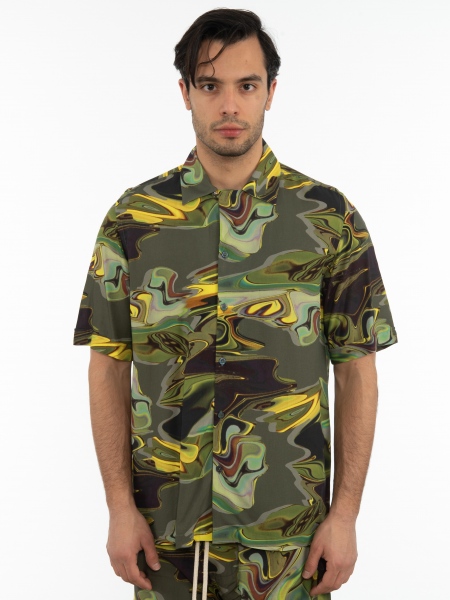 XAGON MAN Πουκάμισο κοντομάνικο 2PGREE3 Εμπριμέ - Χακί XAGON MAN - 1