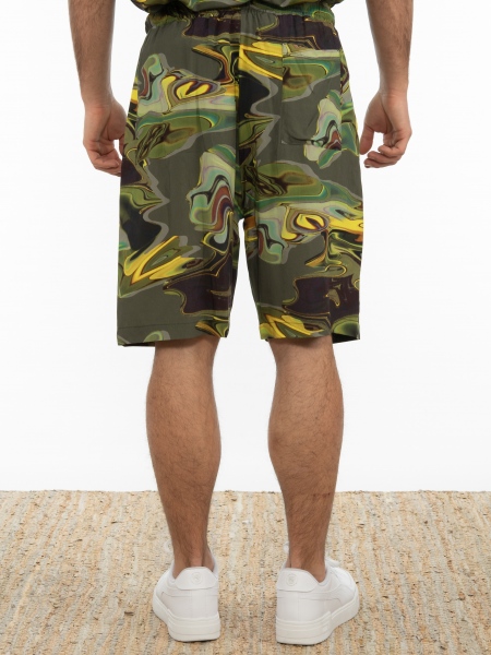XAGON MAN Bermuda 2Z00X41 Printed - Khaki - Yellow XAGON MAN - 2