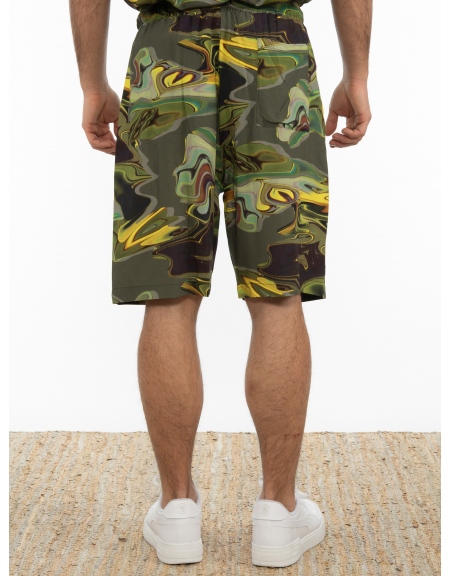 XAGON MAN Bermuda 2Z00X41 Printed - Khaki - Yellow XAGON MAN - 2