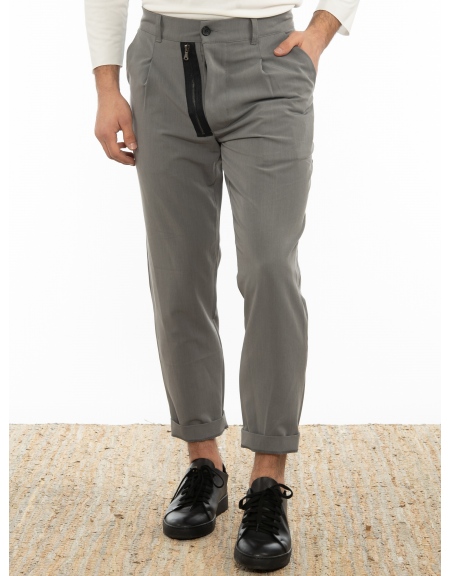 OVER-D Pants Chino OM796PN Gray OVER-D - 1