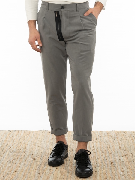 OVER-D Pants Chino OM796PN Gray OVER-D - 8