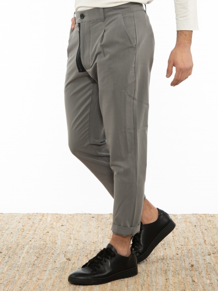 OVER-D Pants Chino OM796PN Gray OVER-D - 4