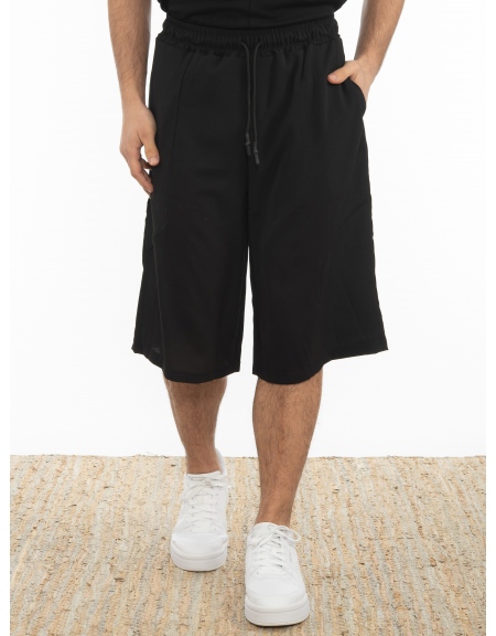 LA HAINE Chino Bermuda 3J MASIC Black LA HAINE - 8