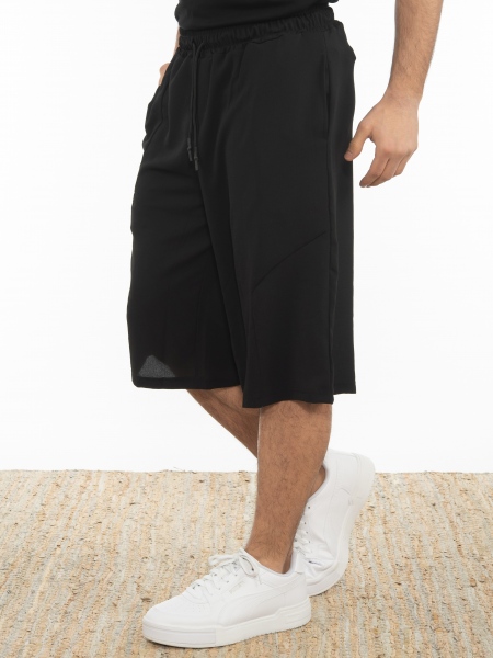 LA HAINE Chino Bermuda 3J MASIC Black LA HAINE - 4