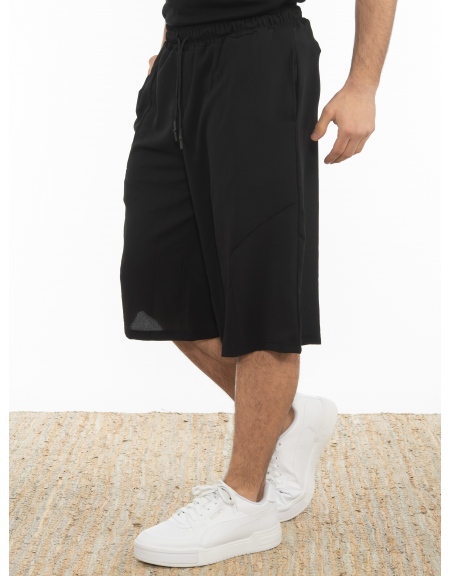 LA HAINE Chino Bermuda 3J MASIC Black LA HAINE - 4