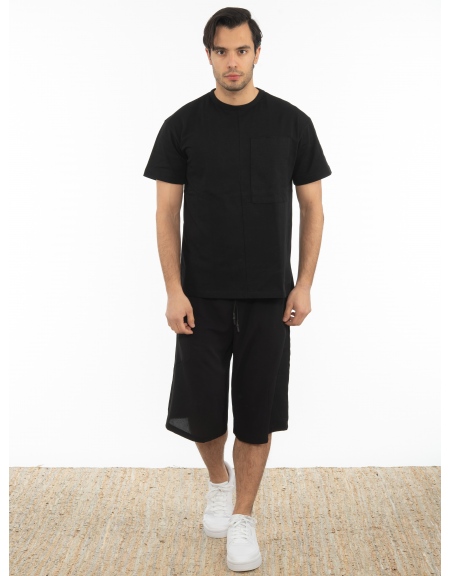 LA HAINE Chino Bermuda 3J MASIC Black LA HAINE - 6