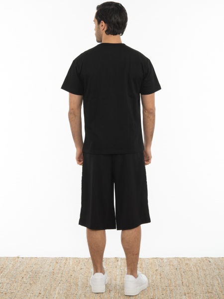 LA HAINE Chino Bermuda 3J MASIC Black LA HAINE - 7