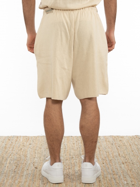 OVER-D Βερμούδα νημάτινη OT1S2S2S23 Μπεζ OVER-D - 2