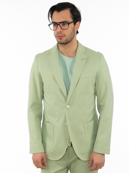 OVER-D Σακάκι OE1S2S2G02 Πράσινο - Φυστικί OVER-D - 8