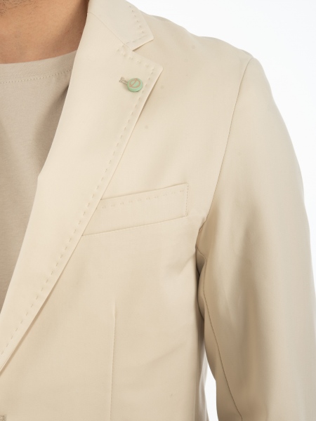 OVER-D Σακάκι OE1S2S2G02 Μπεζ OVER-D - 5