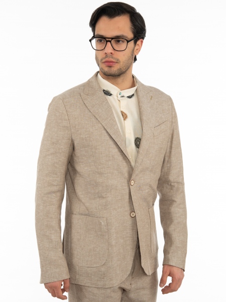 OVER-D Σακάκι OE1S2S2G11 Μπεζ OVER-D - 3