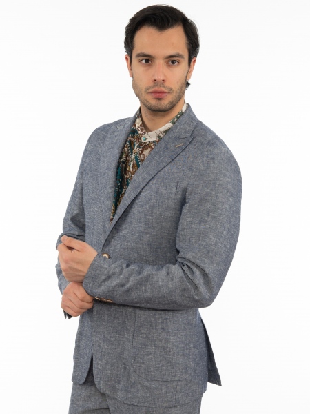 OVER-D Σακάκι OE1S2S2G11 Μπλε OVER-D - 4