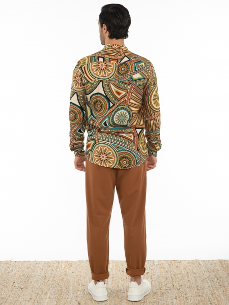 OVER-D Πουκάμισο mao OT1S2S2C09 Εμπριμέ OVER-D - 7