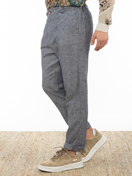 OVER-D Chino Παντελόνι OE1S2S2P23 Μπλε OVER-D - 4