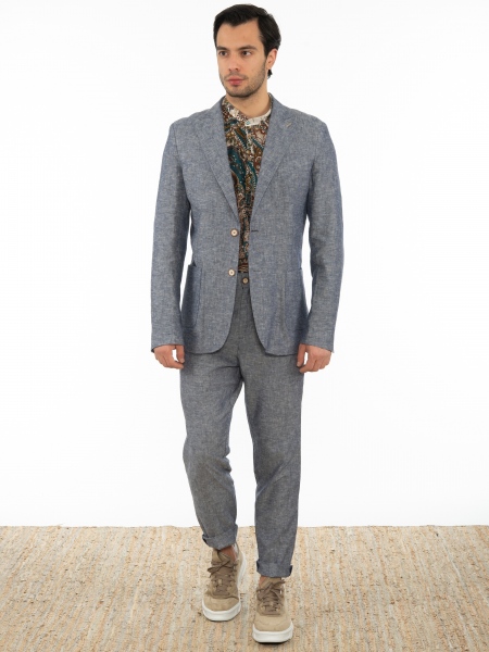 OVER-D Σακάκι OE1S2S2G11 Μπλε OVER-D - 6