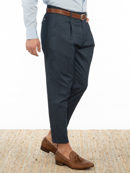 OVER-D Chino Παντελόνι OE1S2S2P09 Μπλε OVER-D - 3