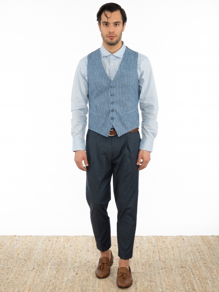 OVER-D Chino Παντελόνι OE1S2S2P09 Μπλε OVER-D - 6