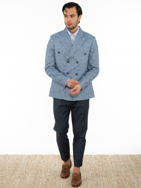 OVER-D Chino Trousers OE1S2S2P09 Blue OVER-D - 7