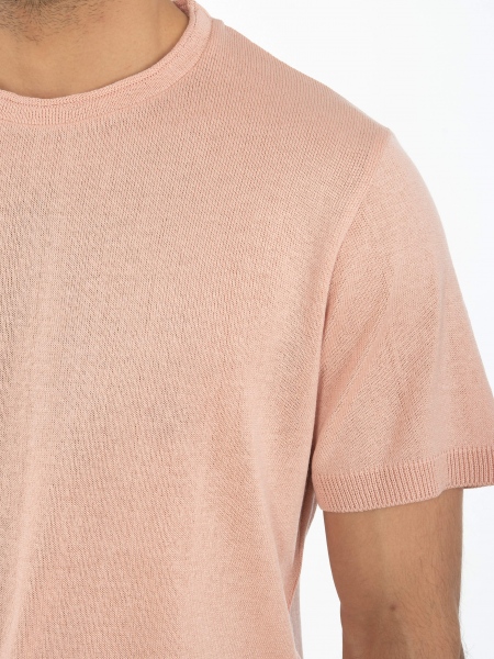 OVER-D T-shirt νημάτινο OT1S2S2M07 Ροζ OVER-D - 5