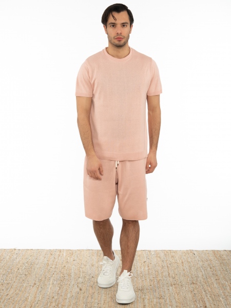 OVER-D T-shirt νημάτινο OT1S2S2M07 Ροζ OVER-D - 6