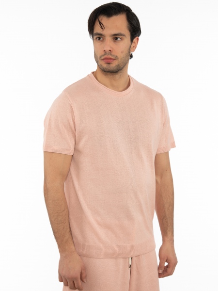 OVER-D T-shirt νημάτινο OT1S2S2M07 Ροζ OVER-D - 3