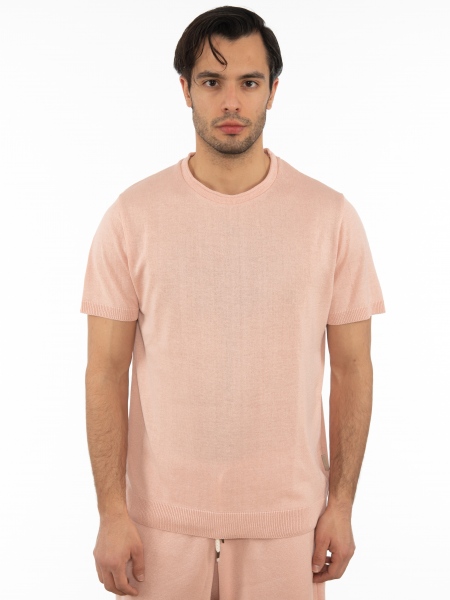 OVER-D T-shirt νημάτινο OT1S2S2M07 Ροζ OVER-D - 8