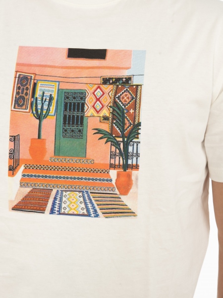 OVER-D T-shirt OT1S2S2T02 Εκρού OVER-D - 5