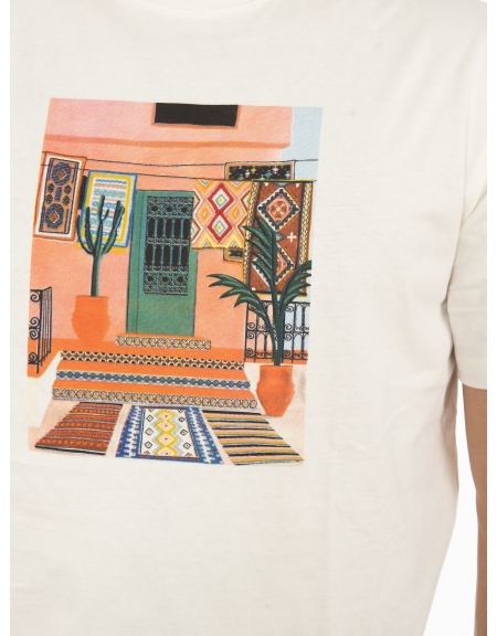 OVER-D T-shirt OT1S2S2T02 Ecru OVER-D - 5