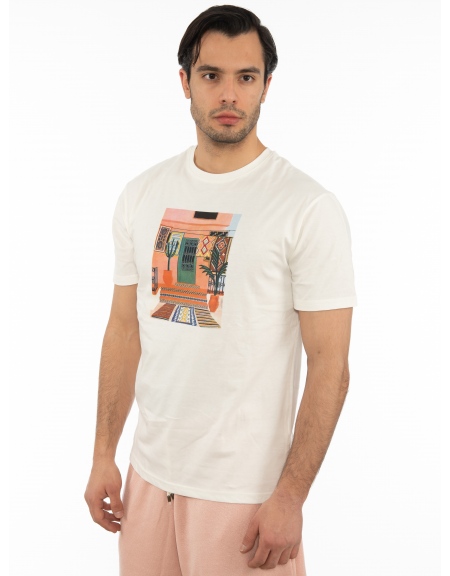 OVER-D T-shirt OT1S2S2T02 Ecru OVER-D - 4