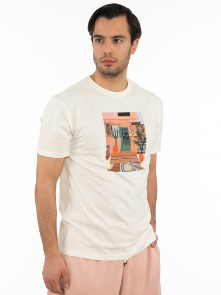 OVER-D T-shirt OT1S2S2T02 Εκρού OVER-D - 3