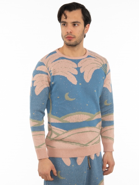 OVER-D Cotton blouse OT1S2S2M08 Blue - Rotten apple OVER-D - 3