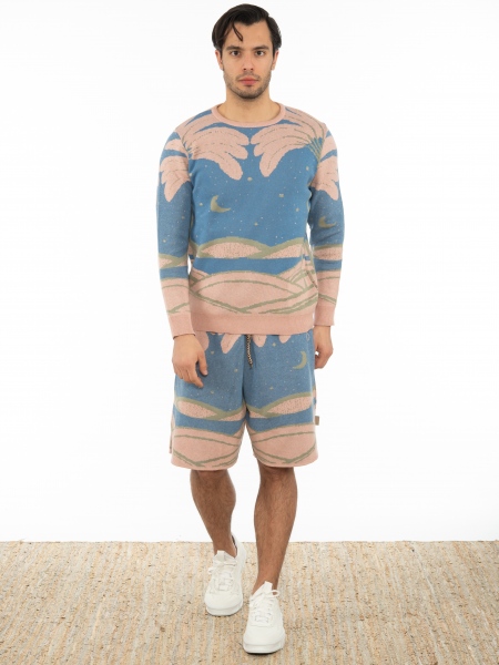 OVER-D Cotton blouse OT1S2S2M08 Blue - Rotten apple OVER-D - 6