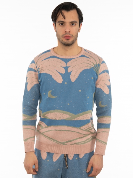 OVER-D Cotton blouse OT1S2S2M08 Blue - Rotten apple OVER-D - 8