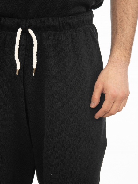 OVER-D Βερμούδα νημάτινη OT1S2S2S23 Μαύρο OVER-D - 5