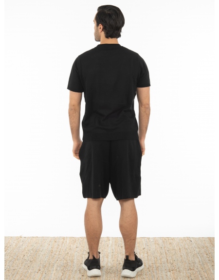 OVER-D Βερμούδα νημάτινη OT1S2S2S23 Μαύρο OVER-D - 7