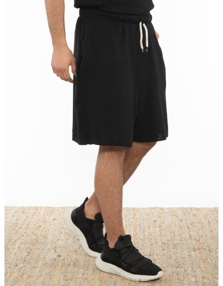 OVER-D Βερμούδα νημάτινη OT1S2S2S23 Μαύρο OVER-D - 3