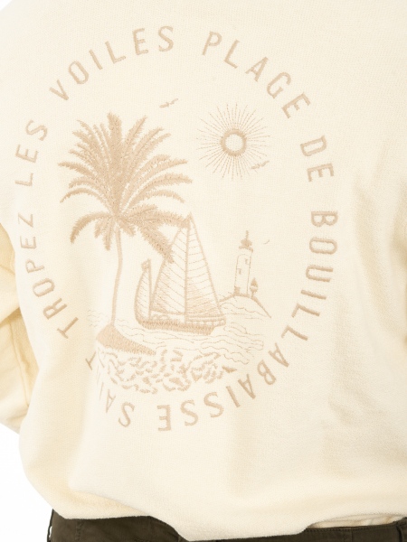 GABBA Sweatshirt NARA PRINT P6016 Ecru GABBA - 5