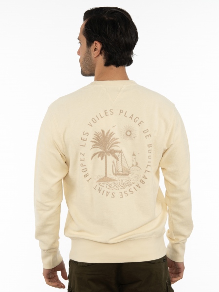 GABBA Sweatshirt NARA PRINT P6016 Ecru GABBA - 2