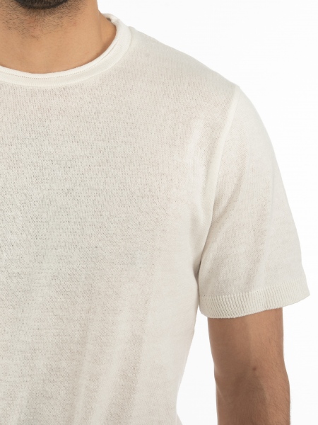 OVER-D T-shirt yarn OT1S2S2M07 White OVER-D - 5