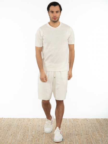 OVER-D T-shirt νημάτινο OT1S2S2M07 Λευκό OVER-D - 6