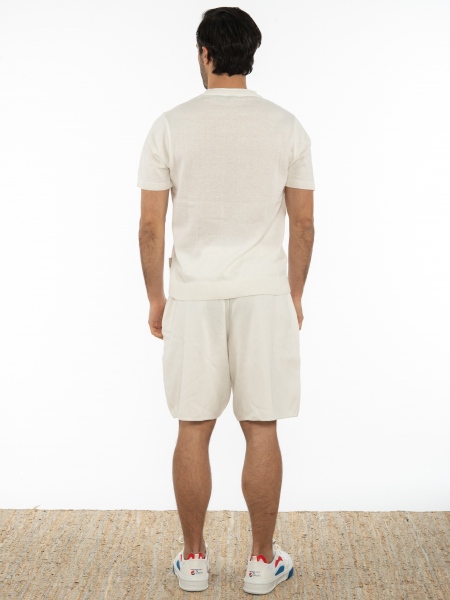 OVER-D T-shirt νημάτινο OT1S2S2M07 Λευκό OVER-D - 7