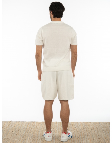 OVER-D T-shirt νημάτινο OT1S2S2M07 Λευκό OVER-D - 7