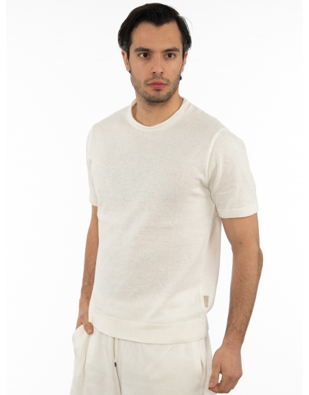 OVER-D T-shirt yarn OT1S2S2M07 White OVER-D - 4