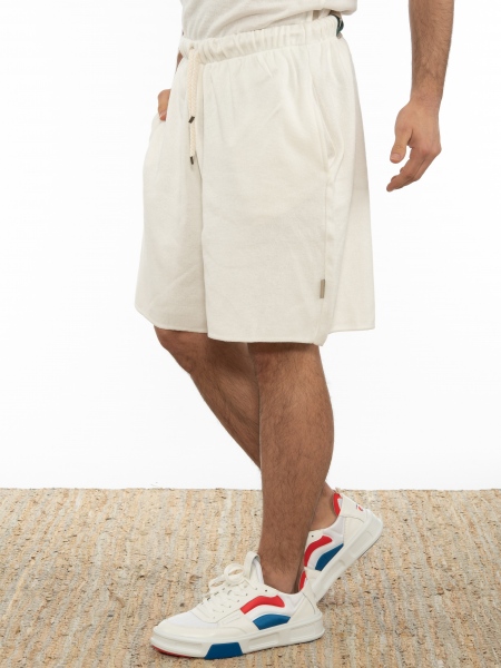 OVER-D Βερμούδα νημάτινη OT1S2S2S23 Λευκό OVER-D - 4